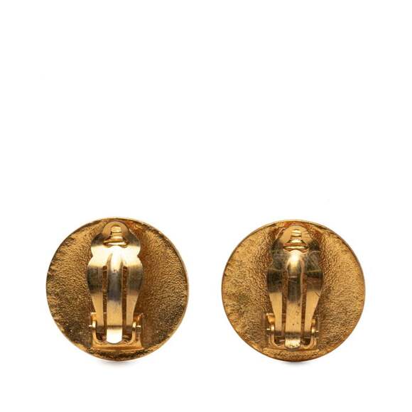 CHANEL Gold Logo Earrings - Picture 2 of 3